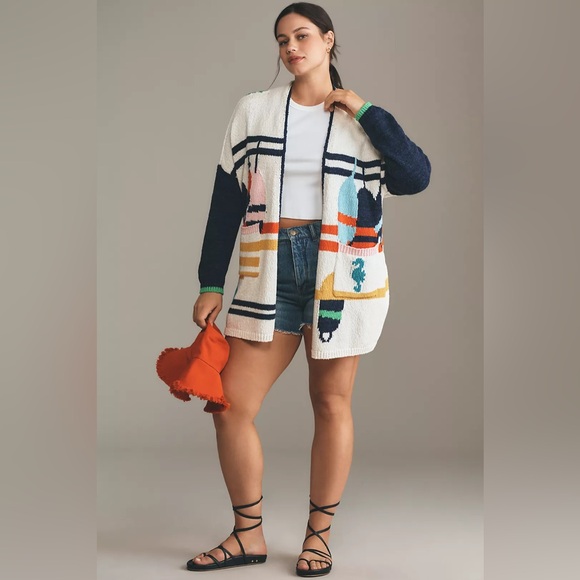 Anthropologie Sweaters - Anthropologie Maeve nautical buoy cardigan sweater
